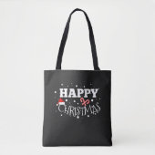Happy kerstcadeaus tote bag (Voorkant)