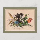 Happy Kerstcute Dog  Reproduction Feestdagenkaart (Voorkant)