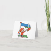 Happy KerstElf Bedankkaart (Voorkant)