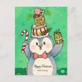 Happy Kerstfeestay Penguin Briefkaart (Voorkant)