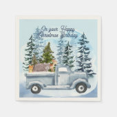 Happy Kerstfeestdag Napkins Servet (Voorkant)