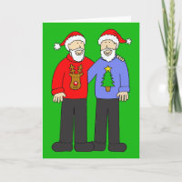 Happy Kerstgay Hipster Couple