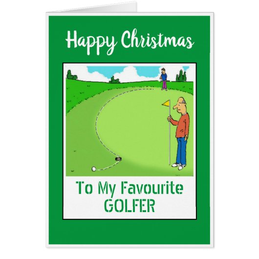Happy kerstgolfer (Voorkant)