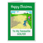 Happy kerstgolfer (Voorkant)