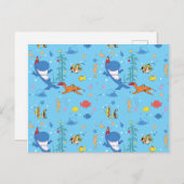 Happy Kersthaai Briefkaart (Voorkant / Achterkant)