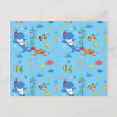 Happy Kersthaai Briefkaart (Voorkant)