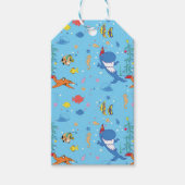 Happy Kersthaai Cadeaulabel (Voorkant)