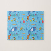 Happy Kersthaai Legpuzzel (Horizontaal)