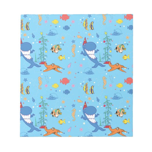 Happy Kersthaai Notitieblok (Voorkant)