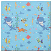 Happy Kersthaai Stof (Swatch)