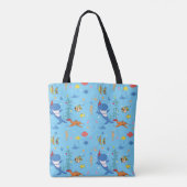 Happy Kersthaai Tote Bag (Achterkant)