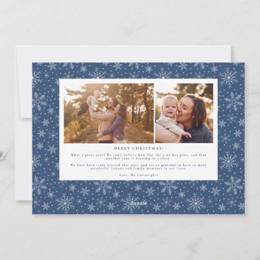 Happy kersthand met brieftering voor feestdag feestdagenkaart (Achterkant)