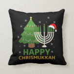 Happy Kersthanukkah Santa Tree Jewish Menorah Kussen<br><div class="desc">Een grappig cadeauidee voor kerstfeest. Het beste kerstcadeau voor vrienden en familieleden. Viel het feest met je geliefden en laat ze allemaal lachen. Happy Kersthanukkah Santa Tree Jewish Menorah</div>