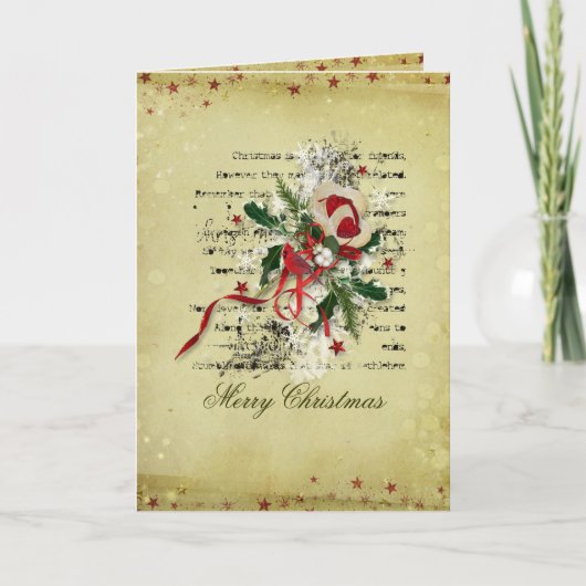 Happy kerstkaart feestdagen kaart (Voorkant)