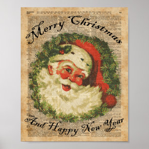 Happy Kerstkerstfeestjes Kunst Poster