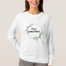 Happy Kerstlong-sleeved T-shirt