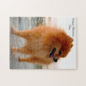 Happy Kerstmam Legpuzzel (Horizontaal)