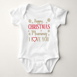 Happy Kerstmama Ik hou van je Baby-pak Romper