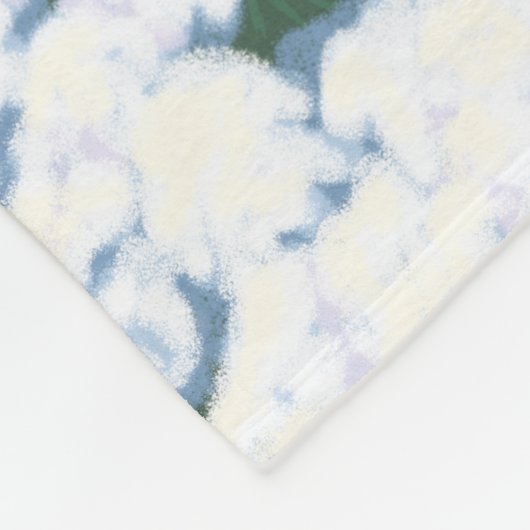 Happy kerstman & Birds Winter Scene Fleece Deken (Hoek)