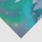 Happy kerstman & Birds Winter Scene Tissuepapier (Detail)