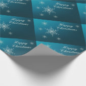 happy kerstman, uniek glanzend wrappingpapier, cadeaupapier (Hoek)