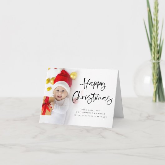 Happy Kerstmis 6-fotofeestdag Feestdagen Kaart (Voorkant)