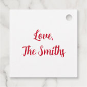 Happy Kerstmis Britse Cake Slice Homemade Bedankjes Labels (Achterkant)