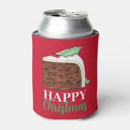 Happy Kerstmis Britse Cake Slice Homemade Blikjeskoeler