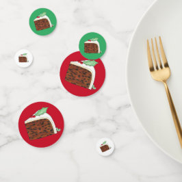 Happy Kerstmis Britse Cake Slice Homemade Confetti