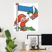 Happy Kerstmis Elf Poster