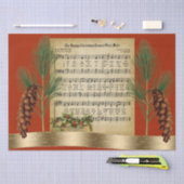 Happy Kerstmis muziek met Pine Boughs Tissuepapier (Craft)