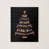 Happy Kerstmis|Ukulele Instrument kerstboom Legpuzzel (Verticaal)