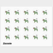 Happy Kerstpaard Sticker (Vel)