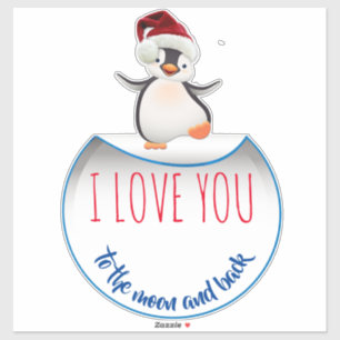 Happy Kerstpinguin Sticker