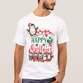 Happy Kerstpinguins T-shirt