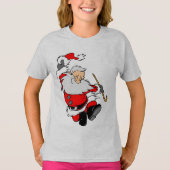 Happy Kerstplus formaat V-Neck T-Shirt (Voorkant)