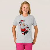 Happy Kerstplus formaat V-Neck T-Shirt (Voorkant volledig)