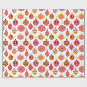 Happy kerstsierents cadeaupapier (Vlak)