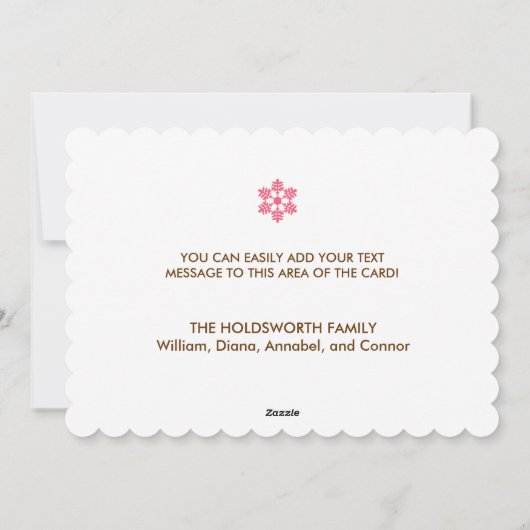 Happy kerstsierents Feestdagen Kaart (Achterkant)