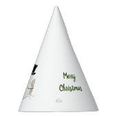 Happy kerstsnowman-illustratie en type feesthoedjes (Rechts)