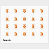 Happy kerstThanksgiving Biden Head Ronde Sticker (Vel)