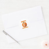 Happy kerstThanksgiving Biden Head Ronde Sticker (Envelop)