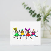 Happy Kids Briefkaart (Staand voorkant)