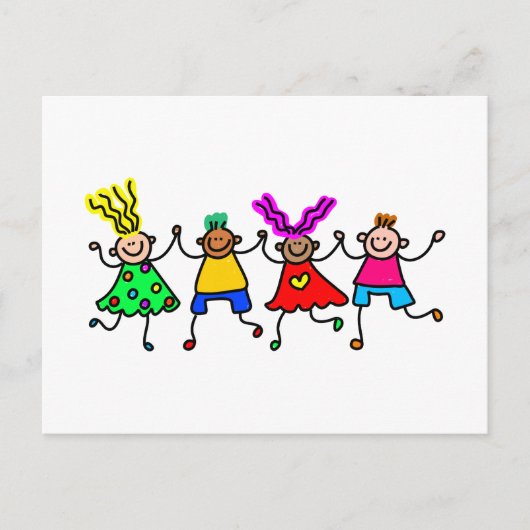 Happy Kids Briefkaart (Voorkant)