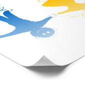 Happy Kids Silhouettes Poster (Hoek)