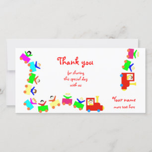 Happy Kids Train Bedankkaart