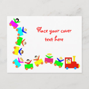 Happy Kids Train Briefkaart