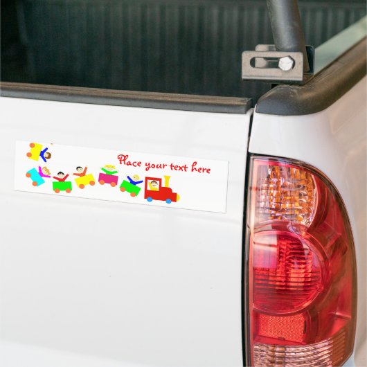 Happy Kids Train Bumpersticker (Op Truck)