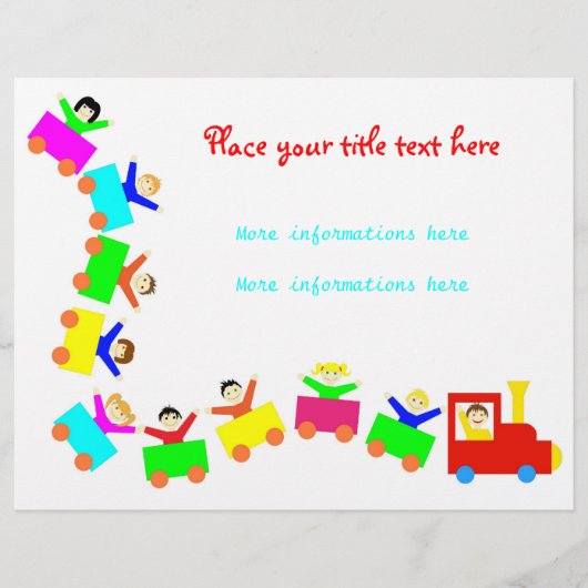 Happy Kids Train Flyer (Voorkant)