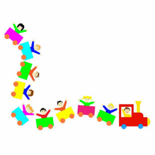 Happy Kids Train Fotobeeldje Magneet